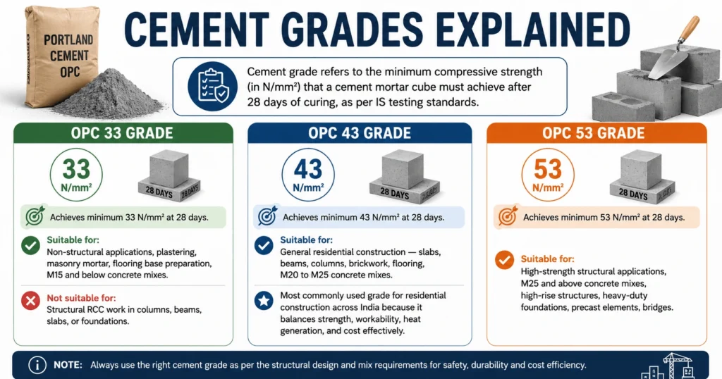 Cement Grade 33, 43, 53