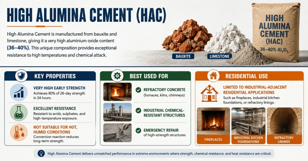 High Alumina Cement (HAC)