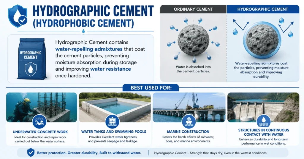 Hydrographic Cement (Hydrophobic Cement)