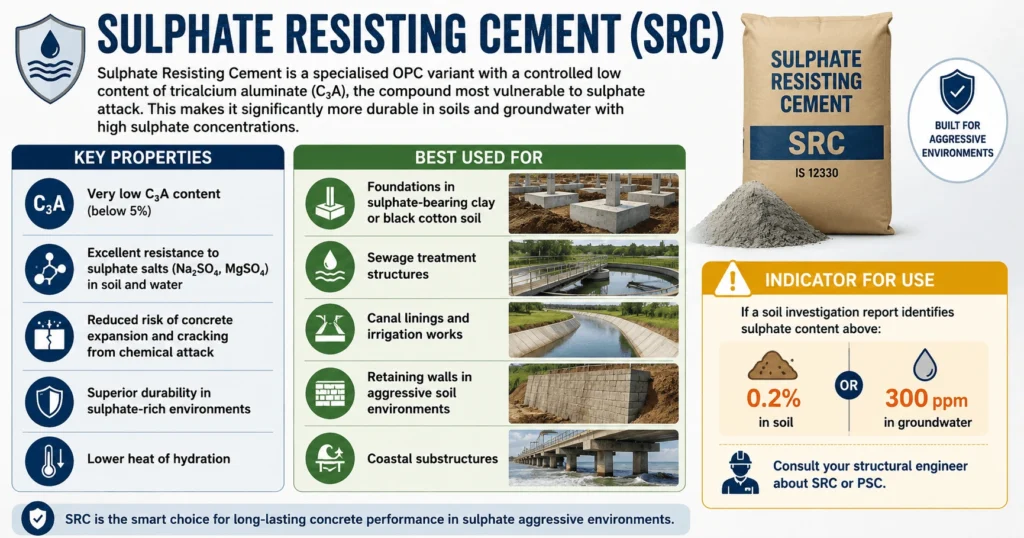 Sulphate Resisting Cement (SRC)